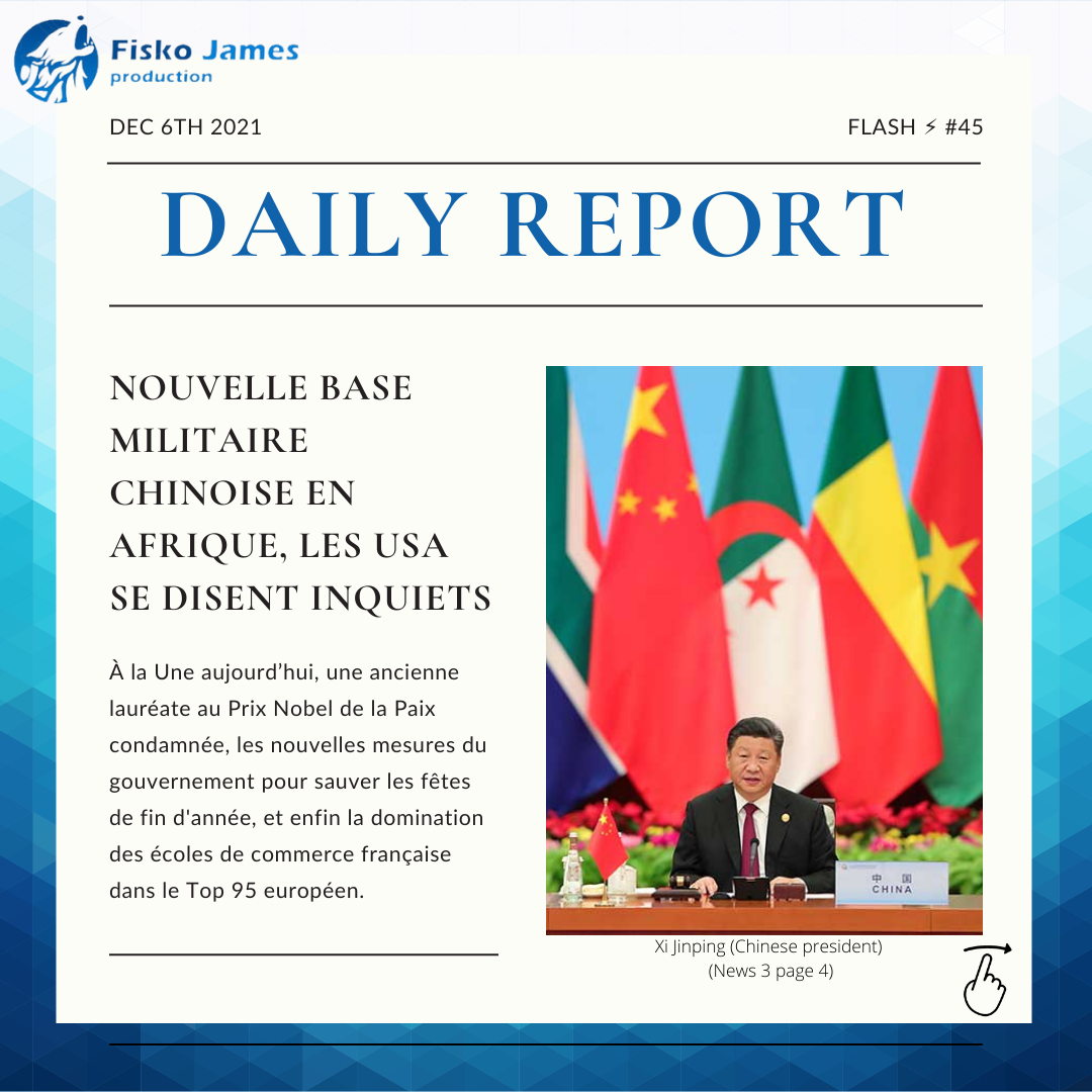 Daily News (actus du jour n°45) - base militaire chinoise en Afrique, annonces gouvernement, Aung San Sur Kyi condamnée, Lewis Hamilton victorieux