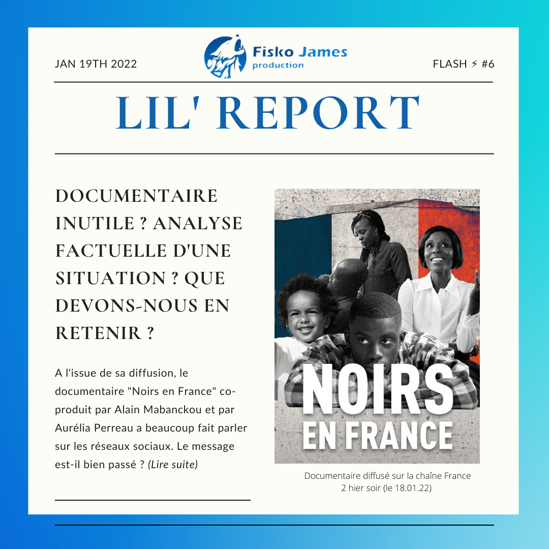 Noirs en France documentaire France 2 analyse par Fisko James