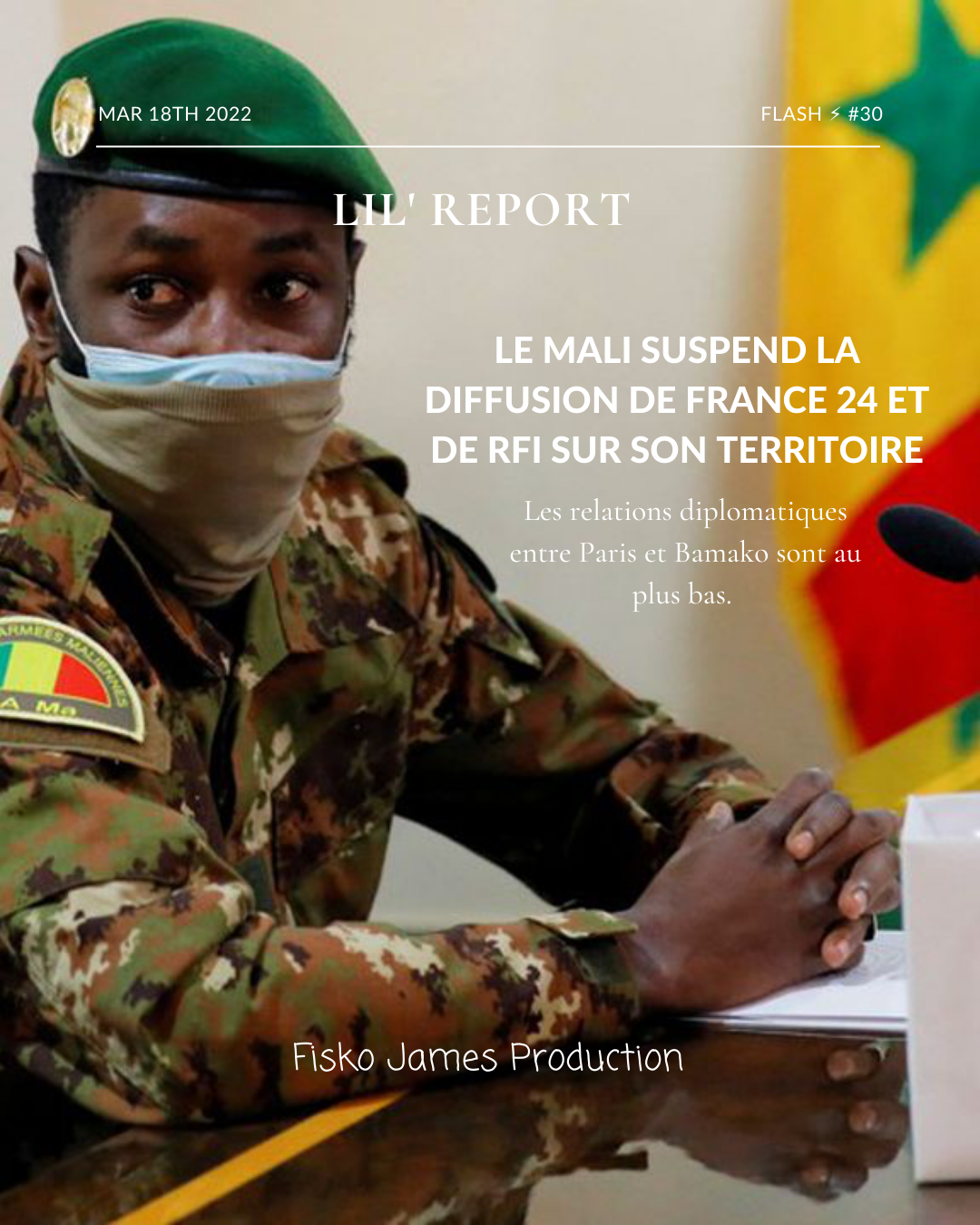Le Mali suspend la diffusion de France 24 et de RFI sur son territoire (Fisko James)