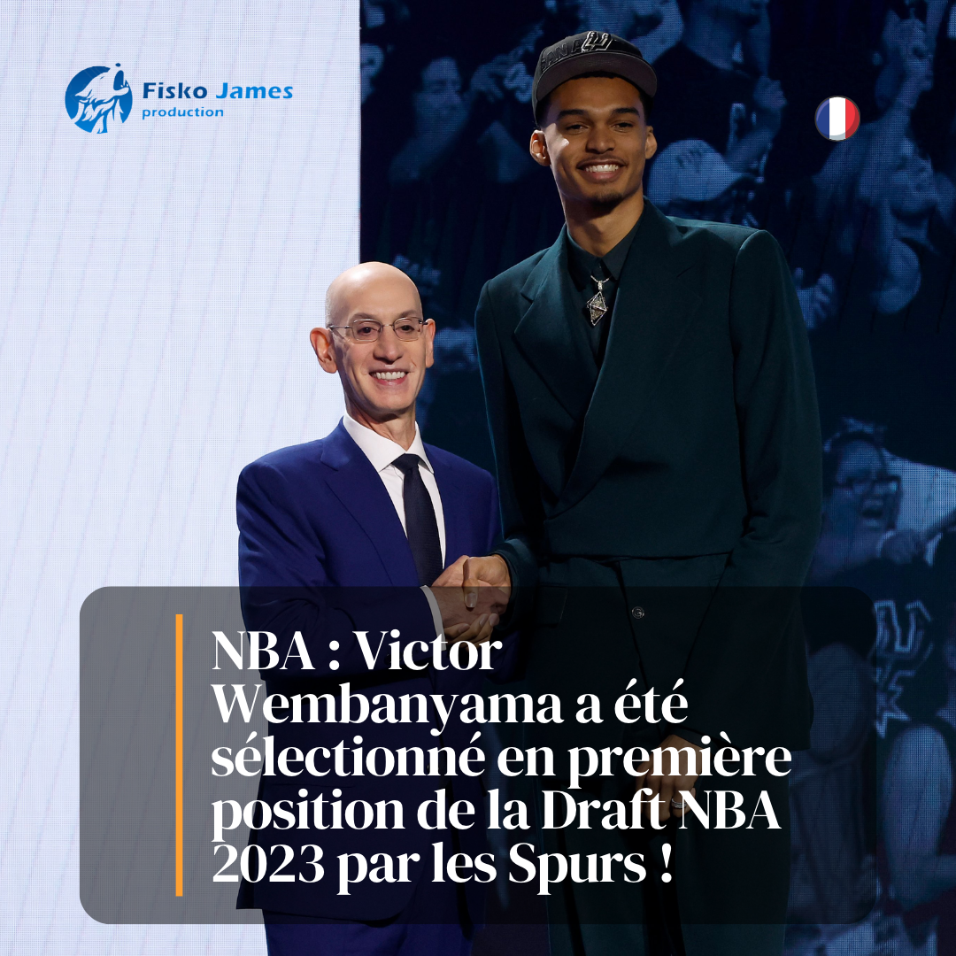 NBA : Victor Wembanyama a été sélectionné en première position de la Draft NBA 2023 par les Spurs !